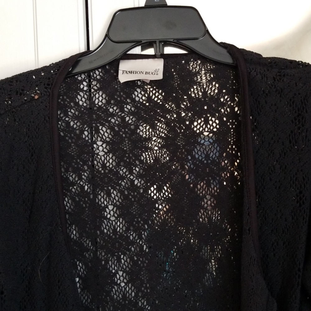 Black sweater with fringe